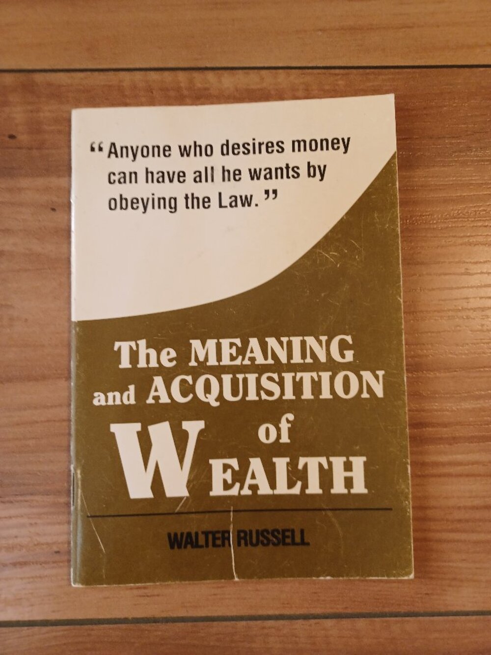 The Meaning And A Equisition Of Wealth Book